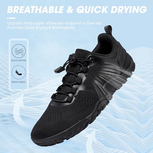 Alibress Water Shoes for Women Men Slip-on Quick-Dry Aqua Beach Swim River Hiking Water Shoes2