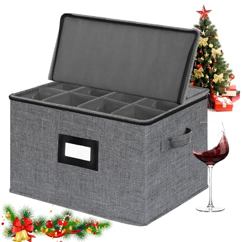 Soportes para Copas de Vino,Caja de Almacenamiento para Copas de Vino Recipiente de Almacenamiento...
