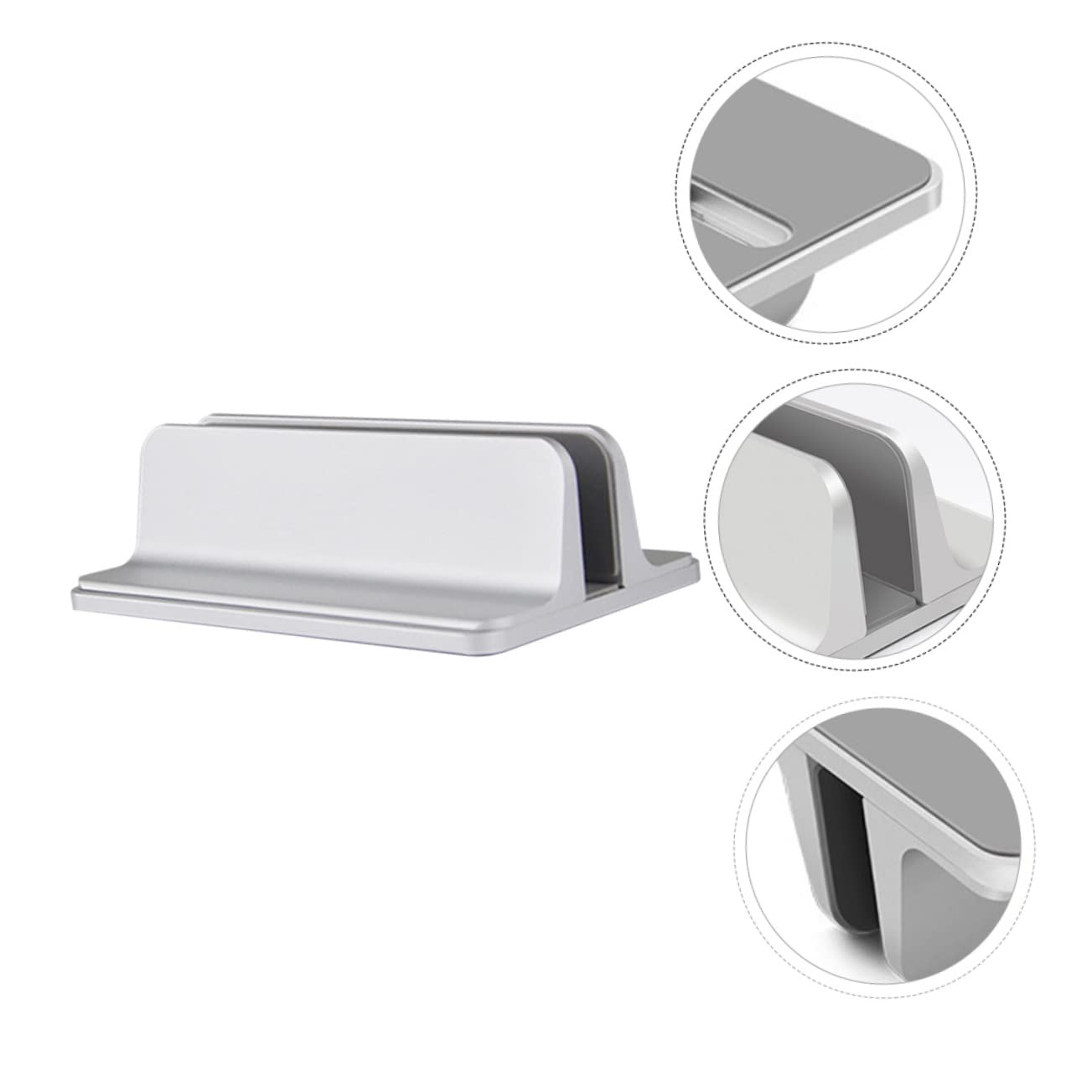 1pezzi Supporto Laptop Verticale Regolabile Di Porta Notebook Salvaspazio Design Elegante e Antigraffio Per Casa e Ufficio