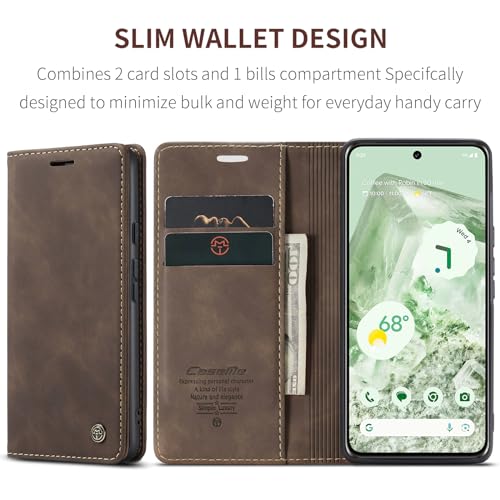 Kowauri GOOGLE PIXEL 8A Case, Leather Wallet Case Classic Design With Card Holder Slot And Magnetic Closure Flip Fold Shockproof Durable Protective Phone Case For Google Pixel 8A thumb #1