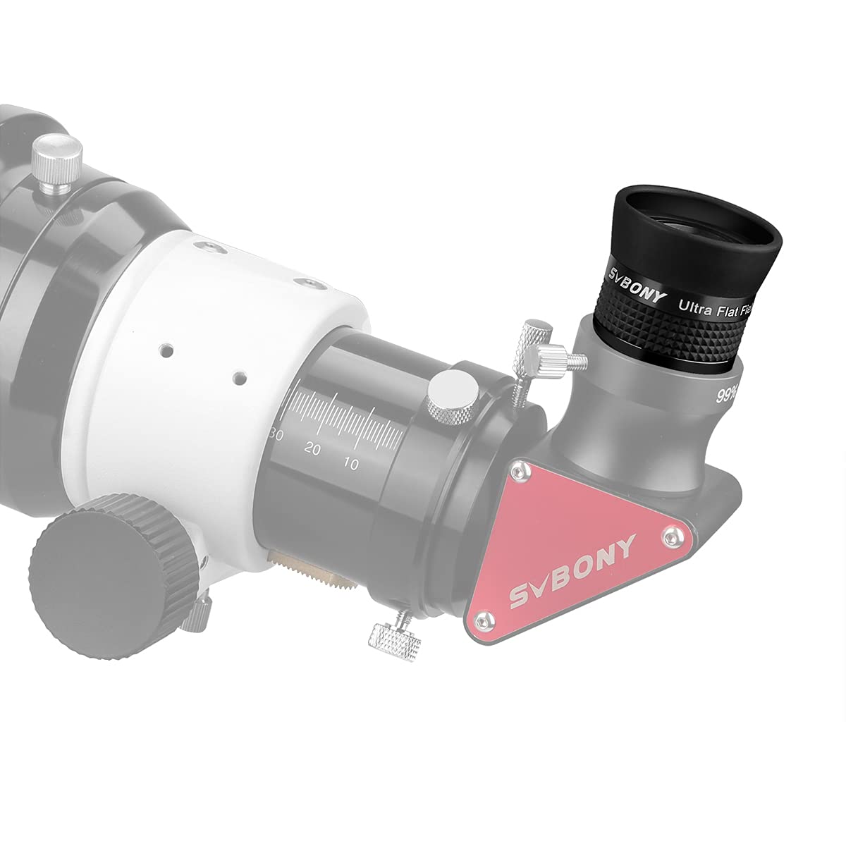 Svbony SV190 Oculaire 1,25 Pouces, 10mm Oculaire de Champ Ultra Plat Lentille de Télescope Entièrement Multi Couche pour l'Observation Planétaire