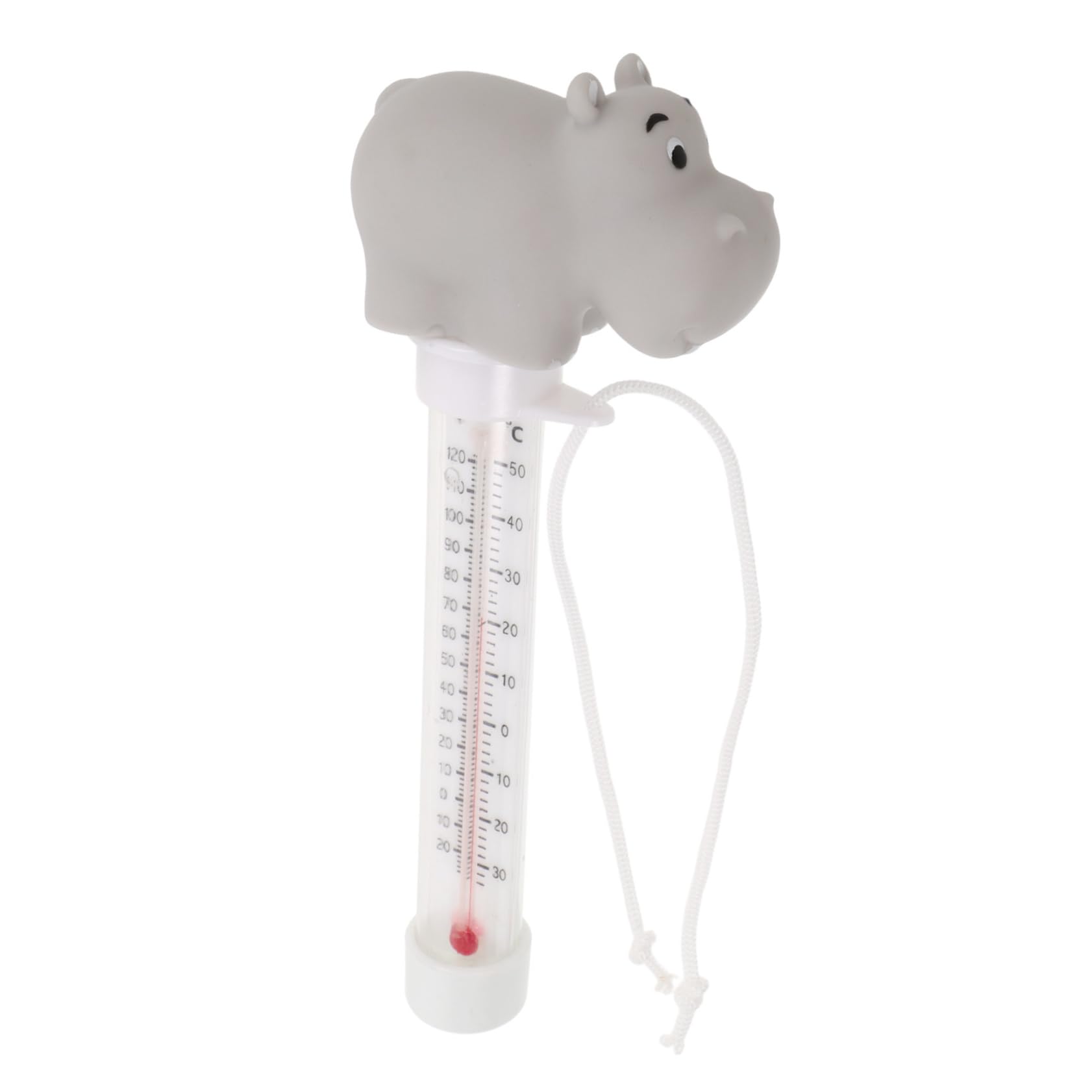 Happyyami Aquarium Thermometer Floating Water Gauge Hippo Shape for Freshwater Tanks Accurate Measurement Tool for Effortless Monitoring of Your Aquatic Environment