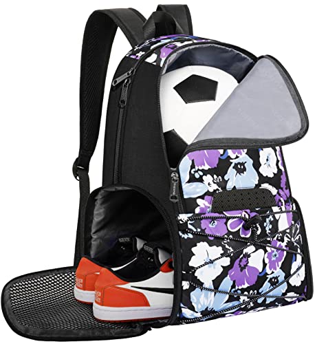 Soccer Bag, Basketball Backpack With Cooler Pocket, Soccer Backpack With Ball Holder & Shoe Compartment For Women, Fit Volleyball Football Sport Accessories, Outdoor Training Match Graduation Gift #TOP28