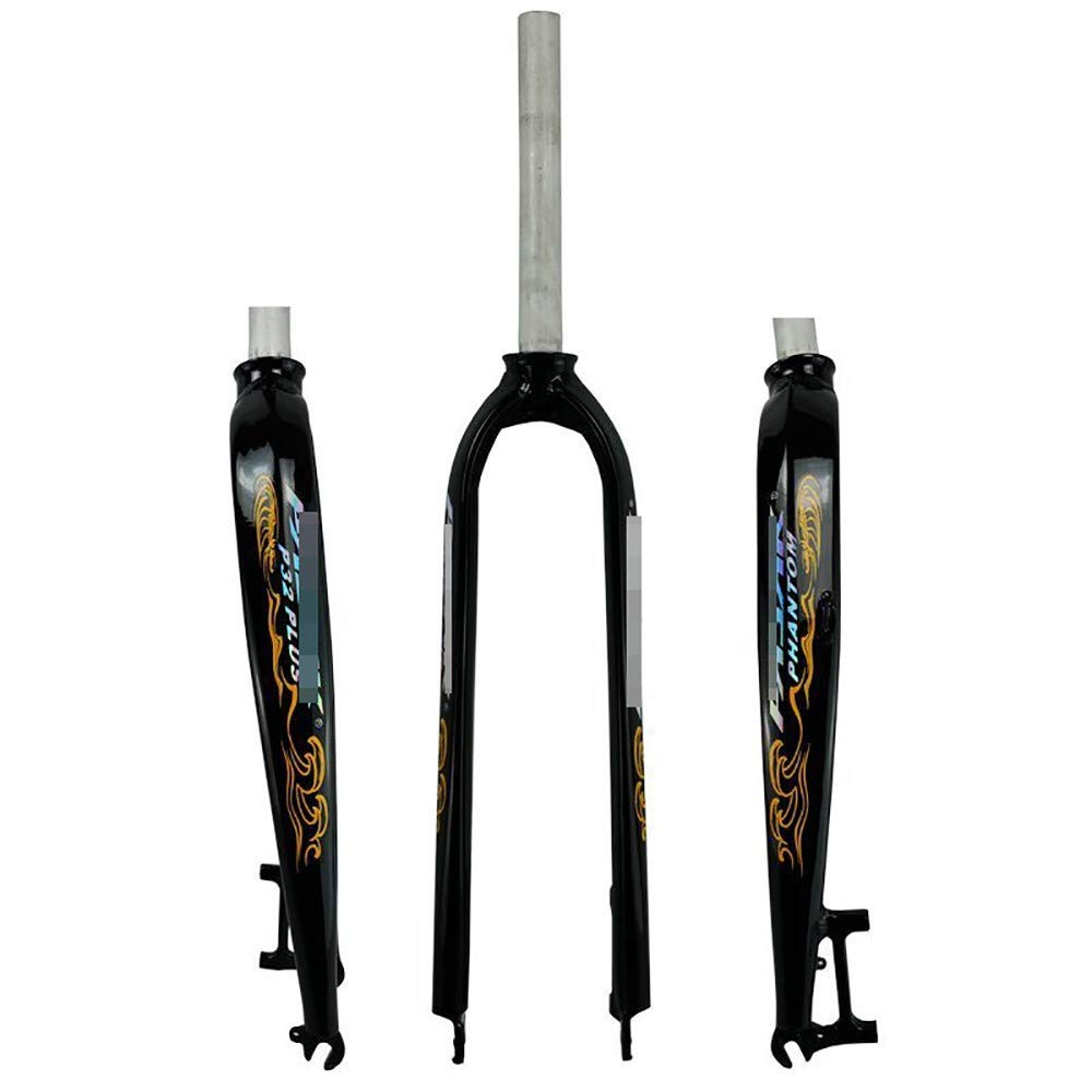 AZQOHMIS Bicycle fork,Mountain Bike Front Fork Bicycle Front Fork 26 Inch/27.5 Inch/29 Inch 700C Road Mountain Bike Front Fork Pure Discbrake Aluminum Alloy Front Fork Oil Cast Shaped Hard Fork