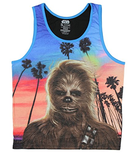 Star Wars Mens Chewbacca Graphic Tank Top (Large)
