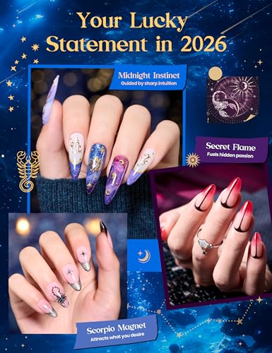 Image of Beetles Midnight Vampire Lucky Box Scorpio Zodiac Fall Gel Nail Polish Kit