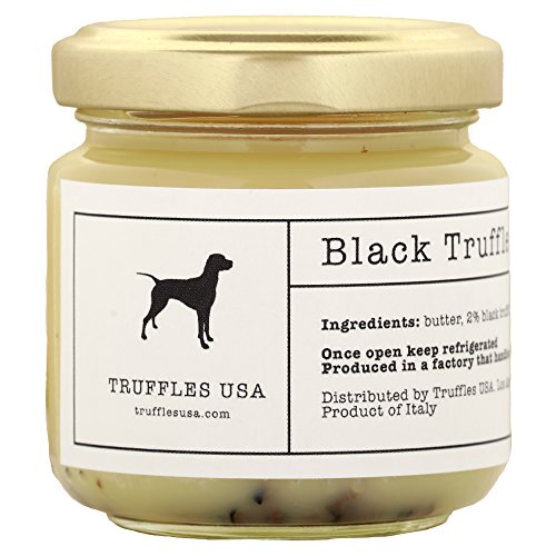 TRUFFLES USA Black Truffle Butter 2.82 oz Jar - Imported from Italy – Unique Gourmet Recipe Made with Natural Italian Ingredients - A Rich Delicacy Known as the Diamond of the Kitchen TRUFFLES USA Black Truffle Butter 2.82 oz Jar - Imported from Italy – Unique Gourmet Recipe Made with Natural Italian Ingredients - A Rich Delicacy Known as the Diamond of the Kitchen