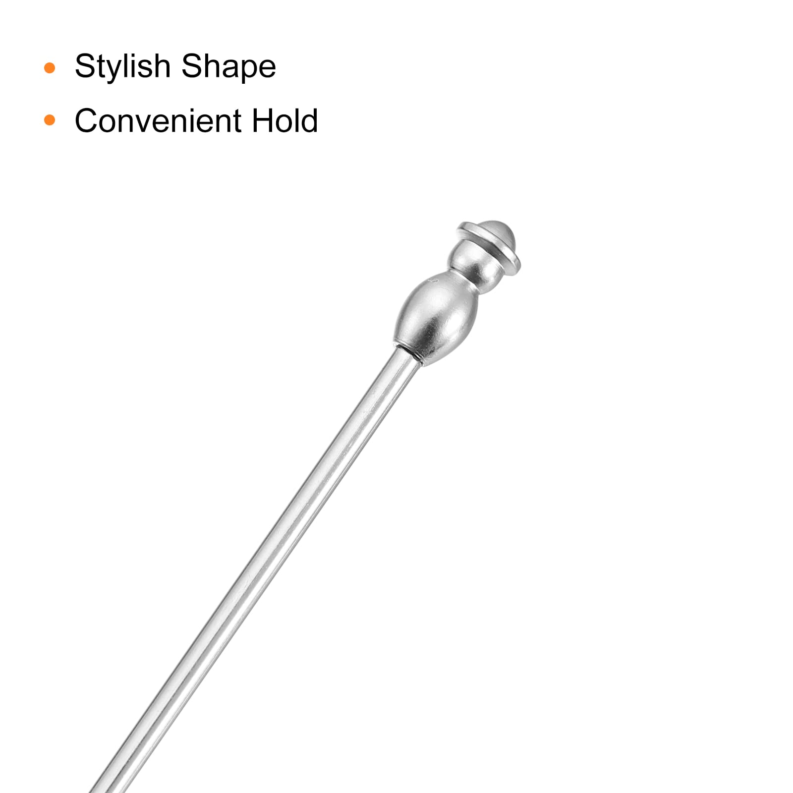 20 Pics à Cocktail En Acier Inoxydable Runmeihe - Réutilisables - 11cm - 4 Styles Différents