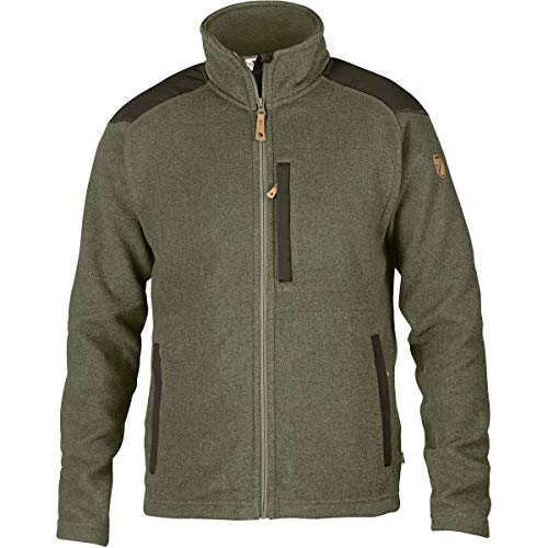 Fjällräven Herren Fleecejacke Buck, Laurel Green-Deep Forest, L, 81328-625-662