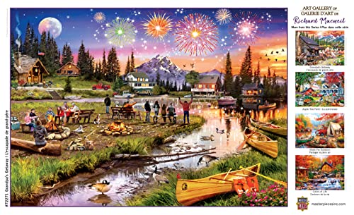 Masterpieces Puzzle de 1000 Piezas para Adultos, Familia o Jóvenes - Fuegos Artificiales en la Montaña - 19.25"x26.75" miniatura 6