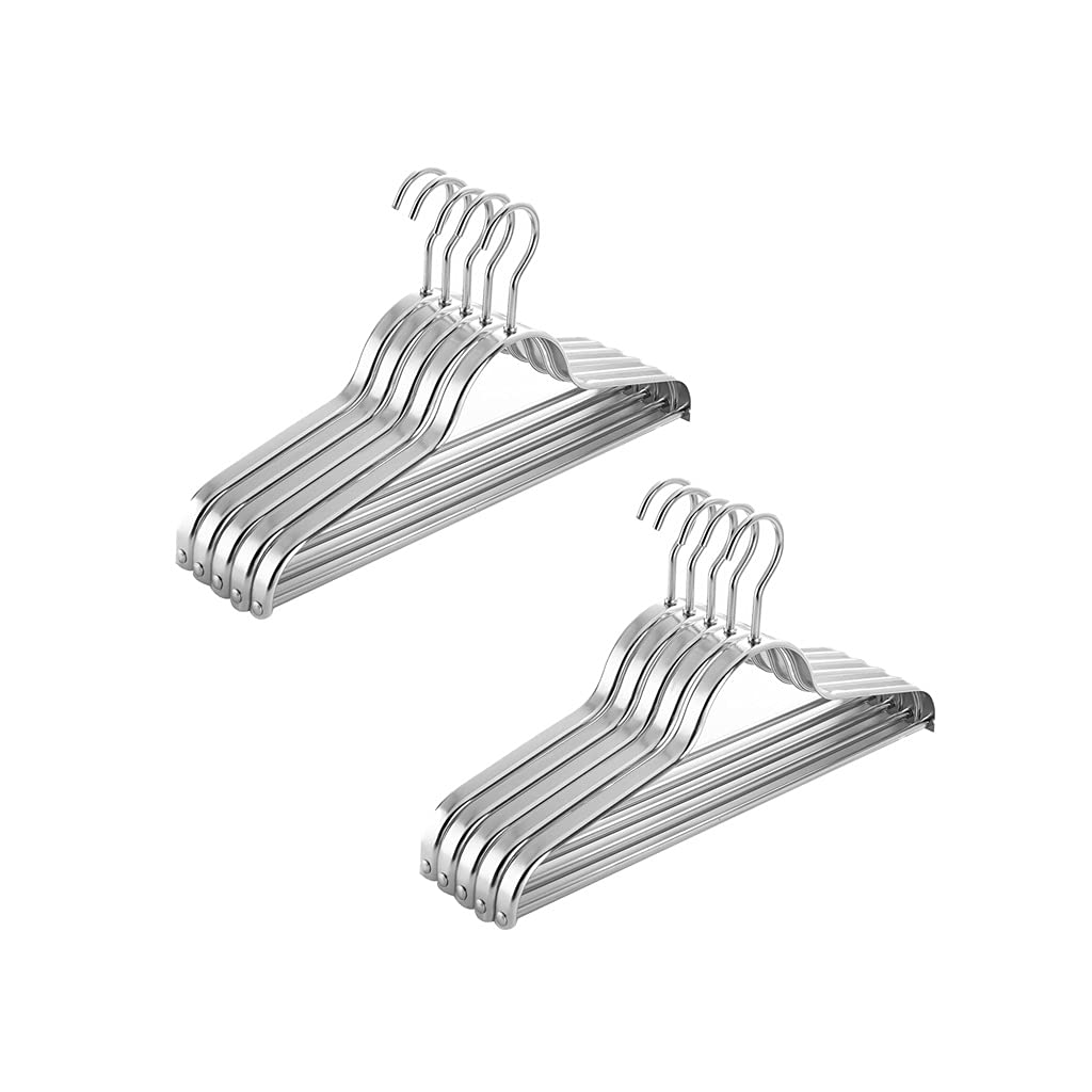 TXGJWRA Hangers Coat Hanger Seamless Hanger Aluminum Alloy Clothes Rack Household Widening Hanger Clothes Support Space Saving,B