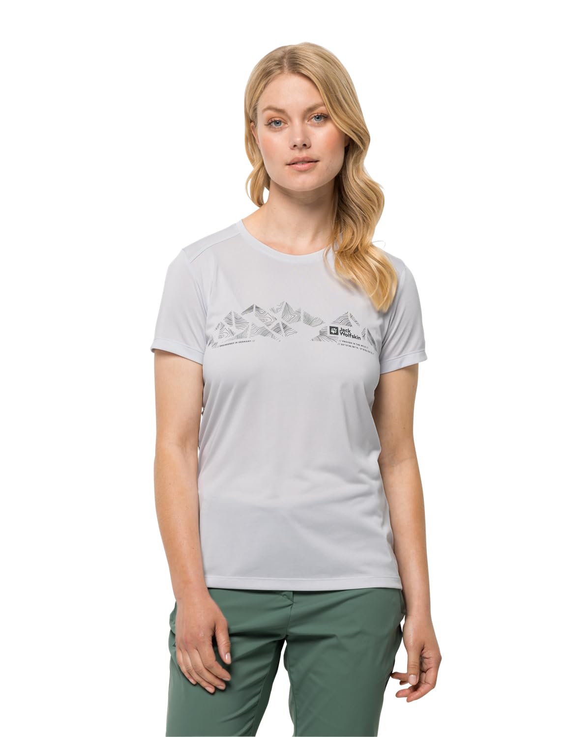 Jack Wolfskin Crosstrail T-Shirt Shortsleeve White Cloud L