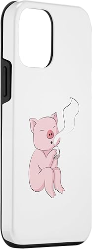 Miniatura 3 de iPhone 12 mini Pig Drinking Coffee Wildlife Caffeine Animal Case
