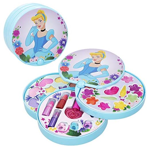 Disney - Set Maquillaje Princesas Disney Para Niños Y Niñas, Pintauñas Niñas Manicura Juguete (77210)