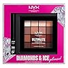 NYX PROFESSIONAL MAKEUP Gift Set, Diamonds & Ice Shadow And Liner Set - Matte Liquid Eyeliner + Ultimate Shadow Palette - Warm Neutrals