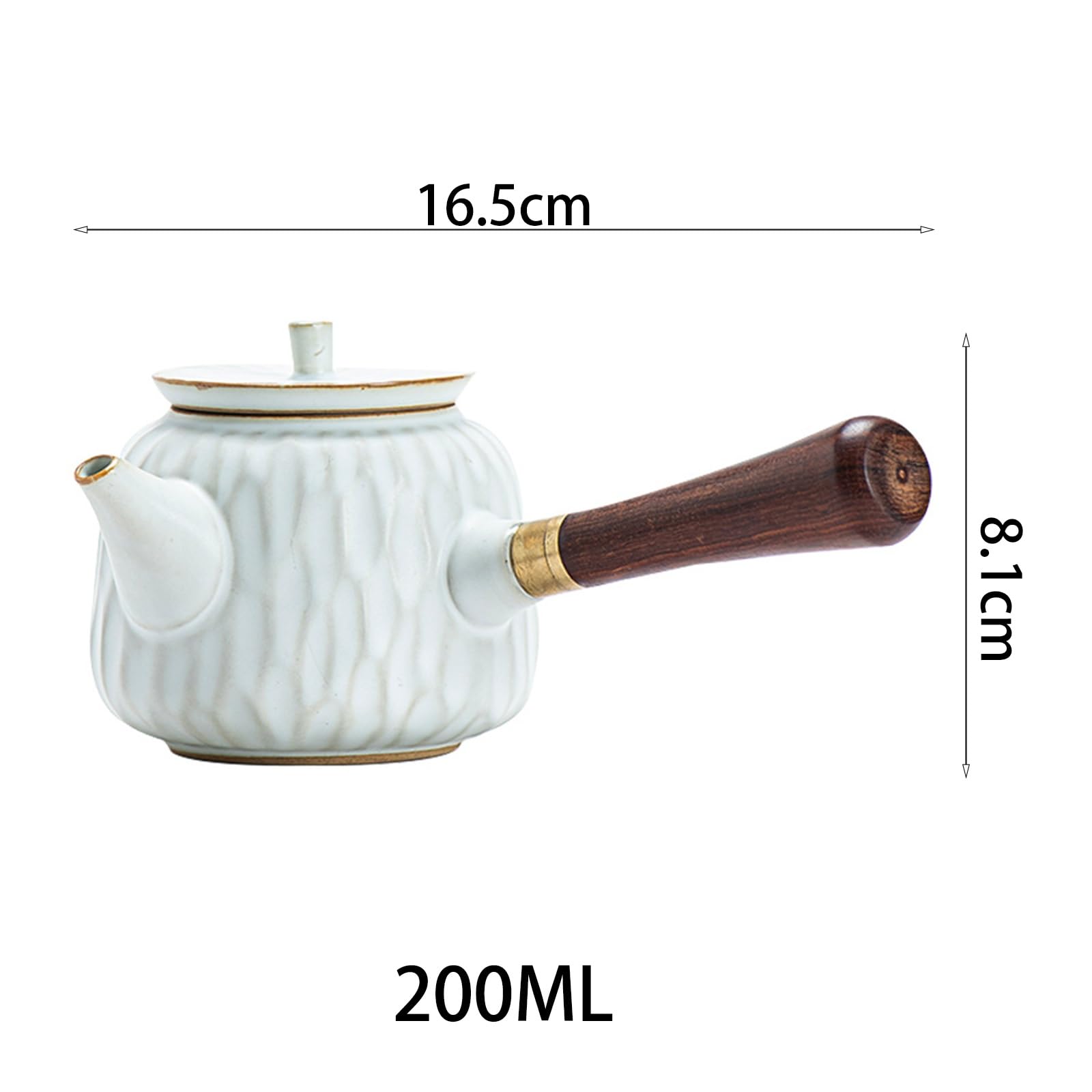 Ceramiczny czajniczek Kung Fu z filtrem, pojedynczy dzbanek, czajniczek do herbaty sypanej, czajniczek retro, japoński dzbanek z bocznym uchwytem, ​​ceramiczny czajniczek retro z bocznym uchwytem