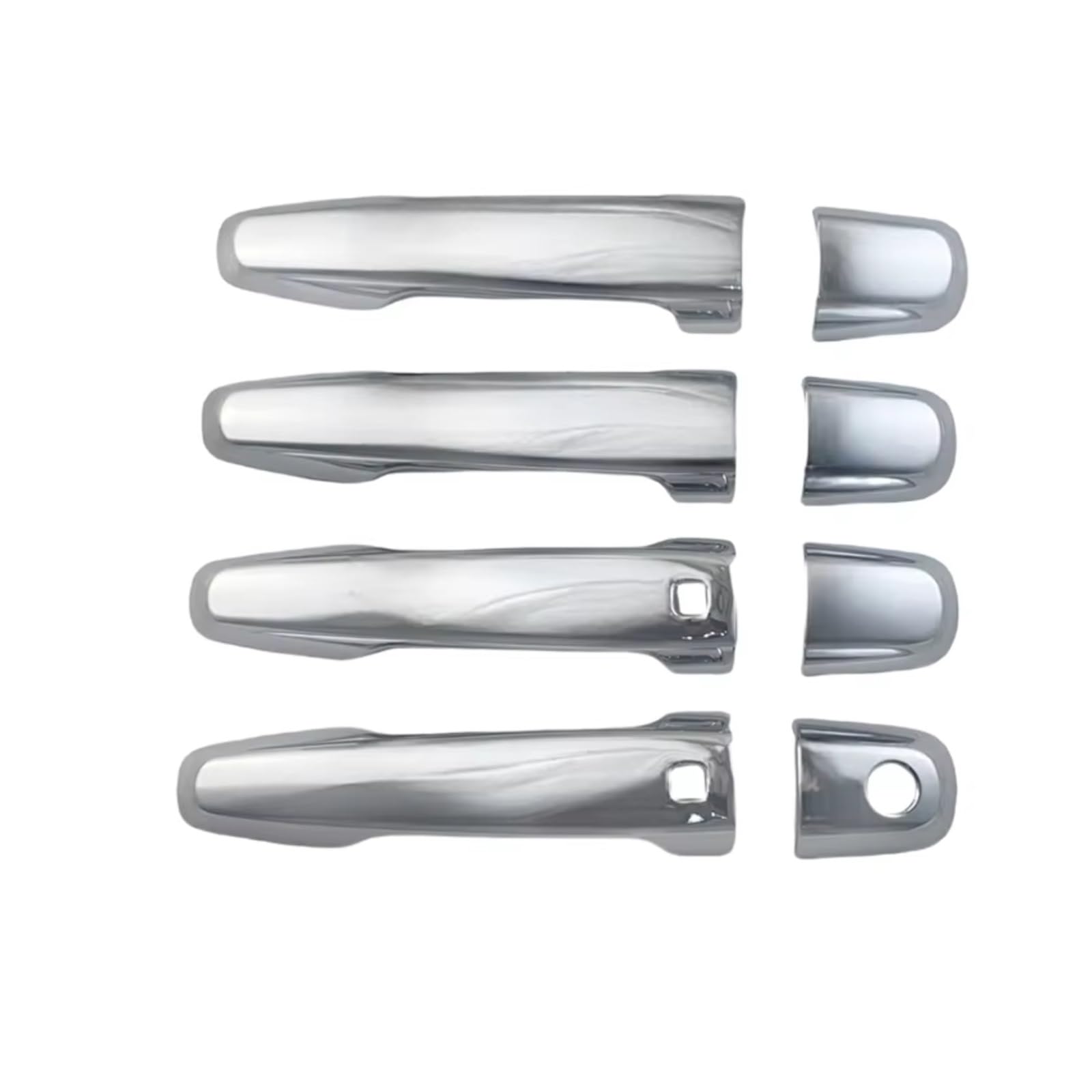 DSPOLIMV Outer Door Handle Cap Compatible with Mitsubishi for Trion L200 2015 2016 2017 2018 Car Accessories Exterior Components Door Handle Cover Stickers(Chrome)