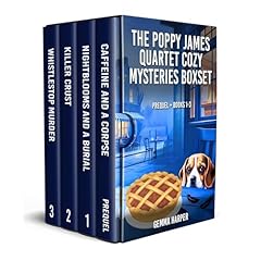 The Poppy James Quartet Cozy Mysteries Boxset Audiolibro Por Gemma Harper arte de portada