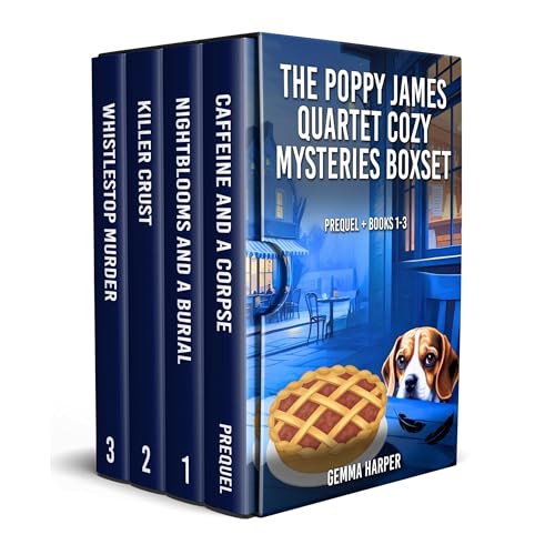 The Poppy James Quartet Cozy Mysteries Boxset Audiolibro Por Gemma Harper arte de portada