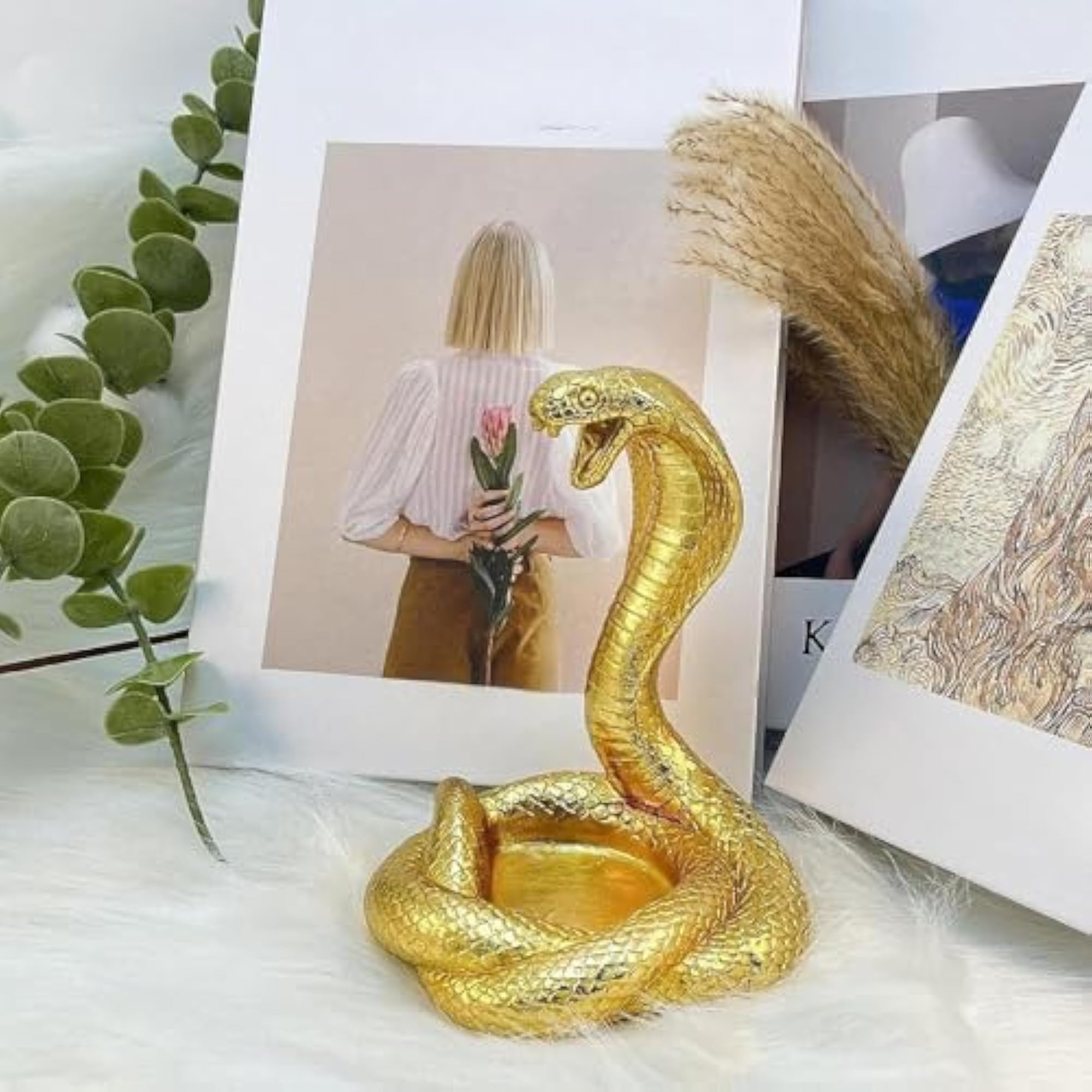 Snake Statue Decorative Collection Accessory