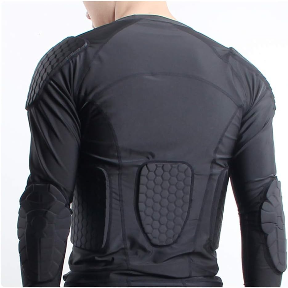 Men's Padded Football Protective Gear Set Training Suit for Soccer Basketball Paintball Rib Protector