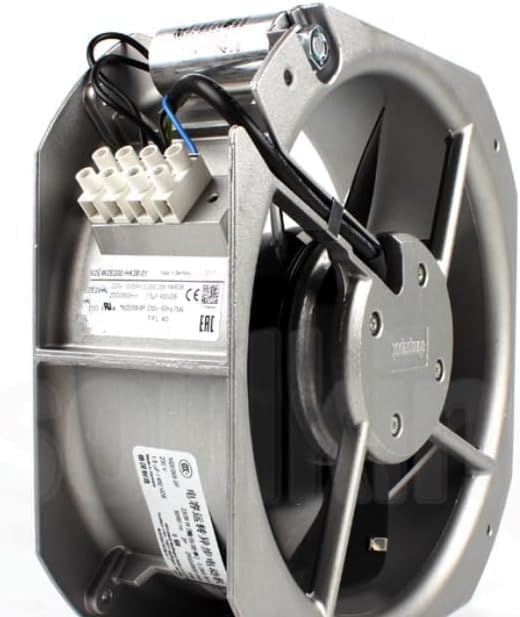 W2E200-HH38-06 230V Axial Fan W2E200-HH38-06 230V 64/80W 225×225×80mm Cabinet Cooling Fan