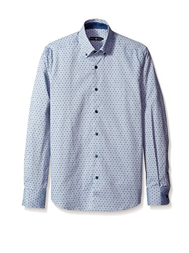 Stone Rose Men's Floral Geo Long-Sleeve Shirt