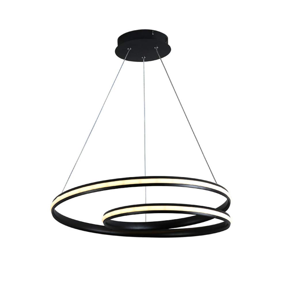 Suspension circulaire LED pour salle à manger et restaurant luminaire créatif 60 cm