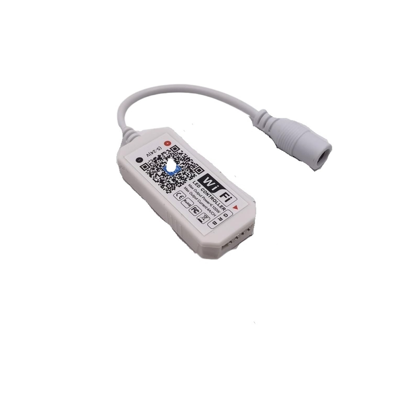 Mini kontroler WiFi RGB RGBW DC5-24V nadaje się do jasnych pasków, panelu świetlnego, funkcji pomiaru czasu, 16 milionów kolorów, smartfona (WiFi RGB)
