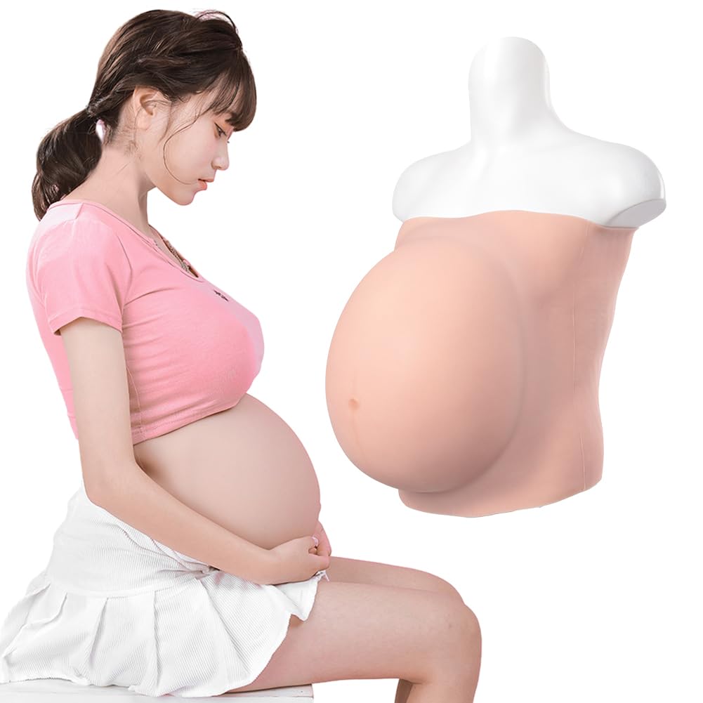 Faux Ventre De Grossesse En Silicone - Réaliste - Avec Sangles - Pour Photo, Spectacle (2-4 Mois)