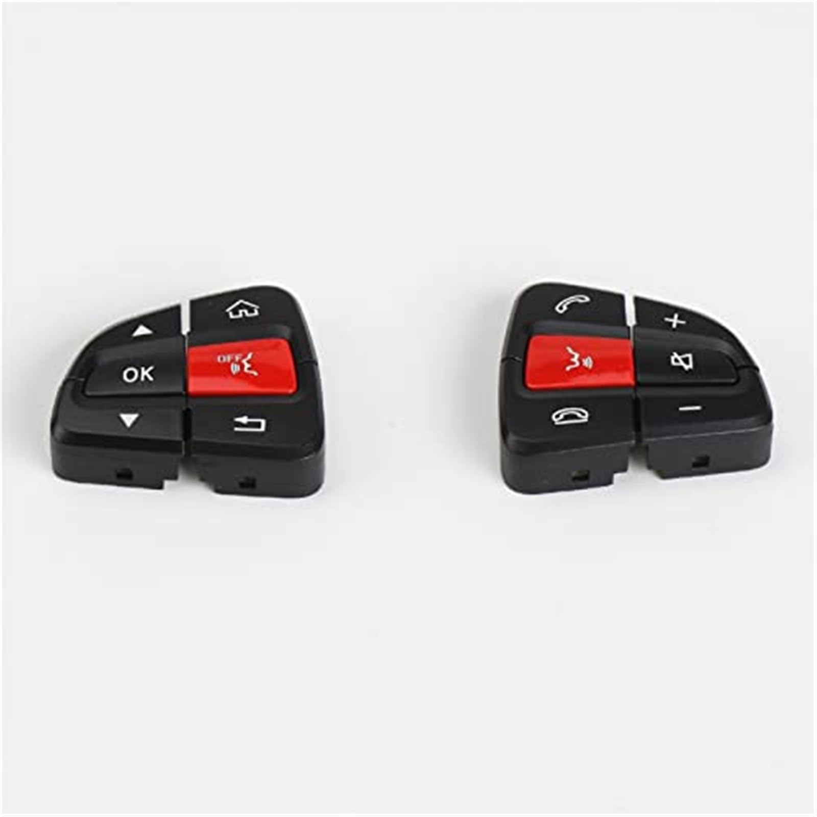 2 szt., dla mercedesa, Benz, klasa C W205/GLC W253 przełącznik przycisków sterujących Przełącznik sterowania na kierownicy(BLACK Black Red)
