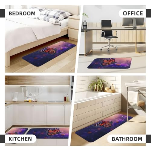 Tapetes de cocina para el suelo acolchados, juego de 2 alfombras cómodas 7