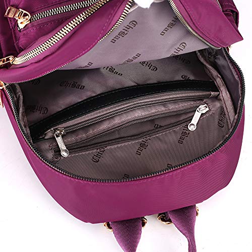 Image of Women's Mini Backpack - Small Nylon Day Pack, Fashion Backpack (Red)