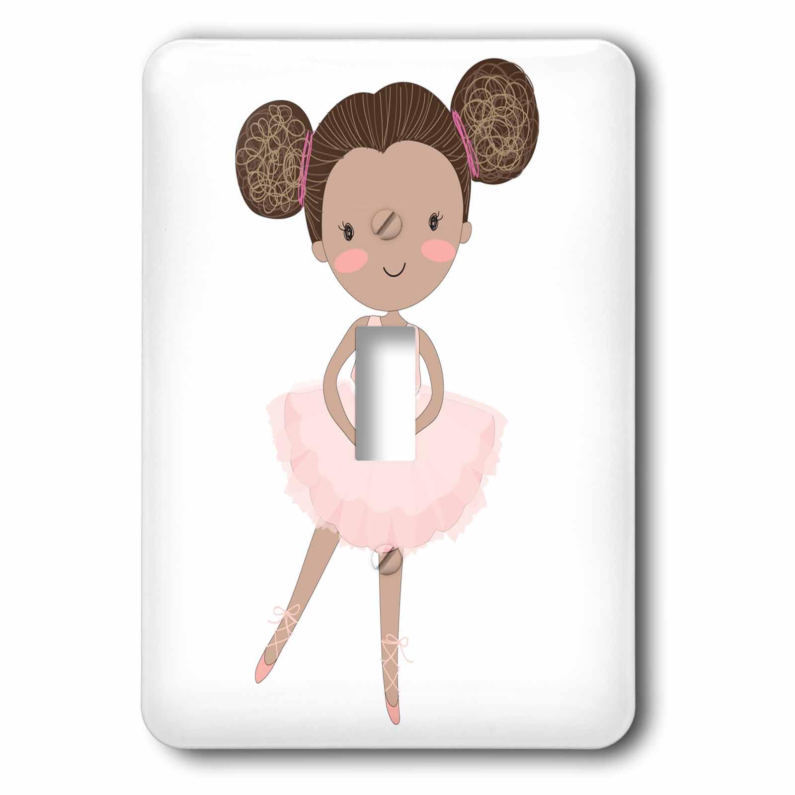 Interruptor de palanca de bailarina afroamericana para decorar dormitorios infantiles