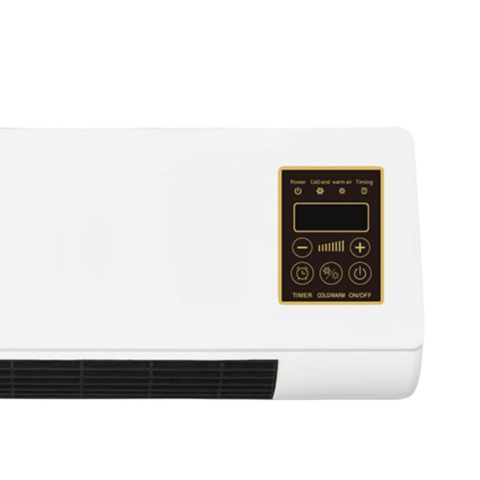 MagiDeal Calefactor eléctrico Pared con Temporizador 6 Horas, bajo Consumo y silencioso, con Control Remoto, Ideal para el hogar, Dormitorio y baño.