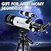 YUANZIMOO Telescope 70 mm Aperture 400 mm Refractor Astronomical Portable Telescope for Kids Adults Beginners with Tripod Phone Adapter Carrying Bag Black
