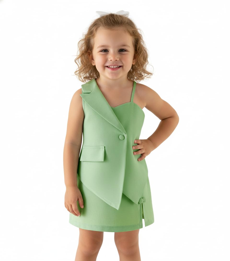 GOODWISH Girl’s Pastel Green Two-Piece Co-Ord Set – Stylish Off-Shoulder Top and Mini Skirt | Summer Outfit GOODWISH Girl’s Pastel Green Two-Piece Co-Ord Set – Stylish Off-Shoulder Top and Mini Skirt | Summer Outfit