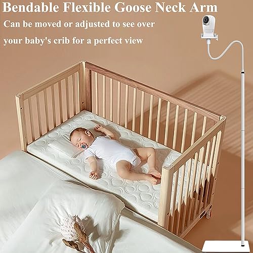 Derebir Baby Monitor Floor Stand Holder Flexible Baby Camera Mount Holder Compatible with Philips Avent/GHB/Hellobaby/Blemil/Momcozy/litokam/jeeber/eufy/BOIFUN 6T/Comfyer Baby Camera (68.8 inch) - Image 2