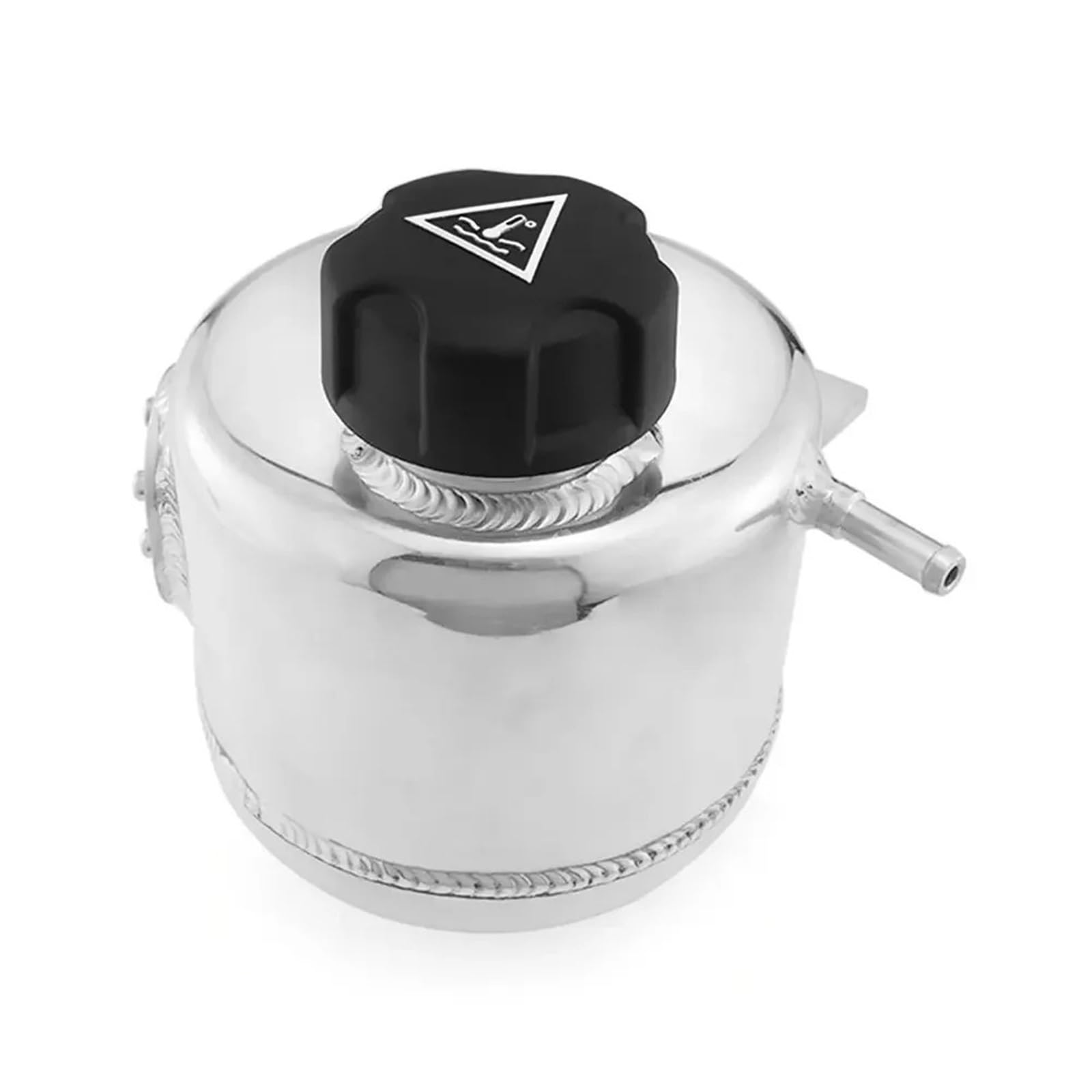 Zestaw zbiornika rozprężnego Pasuje Do Mini Cooper R56 R57 R55 R58 Samochód Chłodziwo Nagłówek Rozszerzenie Przelew Zbiornik Na Wodę I Korek Puszka Aluminiowa(Silver)
