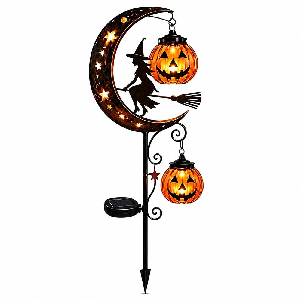Pumpkin Moon Garden Stake Light — image 1