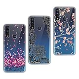 3 x Schutzhülle , Passt Perfekt: Die Handytasche passt perfekt für das Motorola Moto G8 Power Lite (6,5 Zoll)