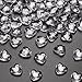 Sweelov 500Stk Funkelnd Herzen Diamantkristalle Streudeko Deko Steine Kristalle Konfetti Diamanten 12mm zum DIY Weihnachten Geschenk Füllung Dekoration Hochzeit Verlobung,Valentinstag