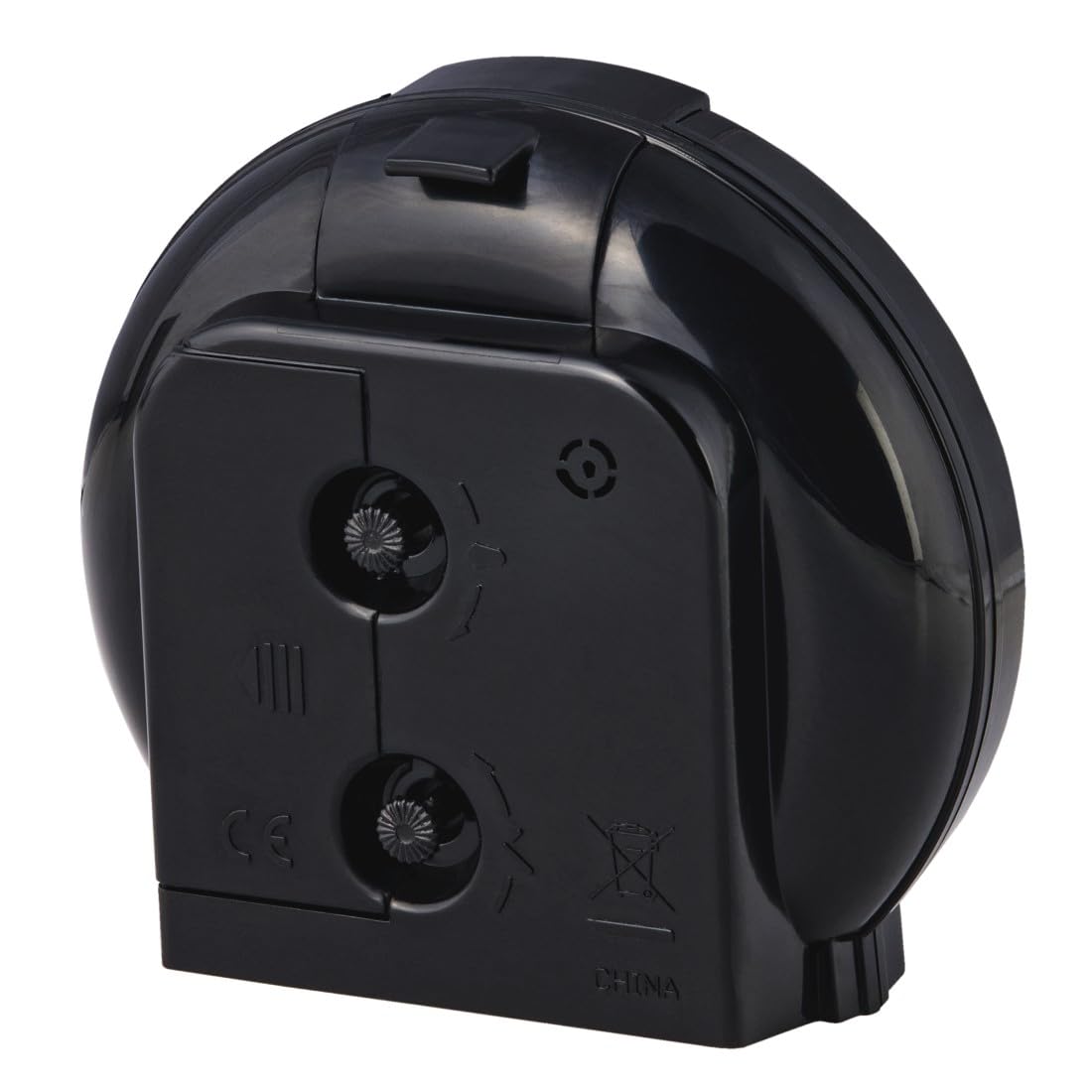 Hama | Reloj Despertador analógico (Classic, Reloj Despertador de Mesa, Silencioso, Agujas Fluorescentes) Negro