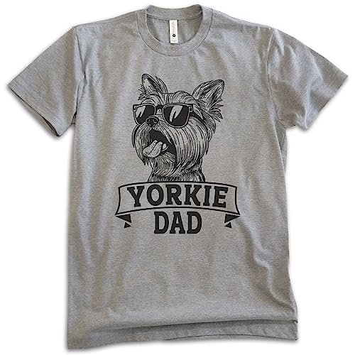 EVERTREE CLOTHING Yorkie Dad T-Shirt, Unisex Men's Shirt, Yorkshire Terrier, Yorkie Owner, Best Dog Dad Gift