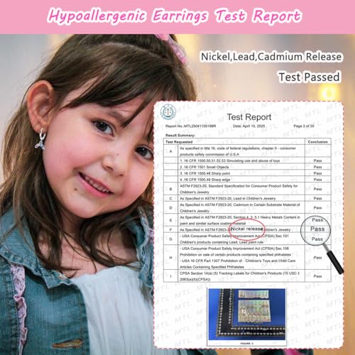 16 Pairs Hypoallergenic Earrings for Little Girls Teens Kids Silver Huggie Hoop Earrings with Charm CZ Flower Butterfly Animal Bow Cute Small Dangle Hoop Earrings Set for Sensitive Ears2