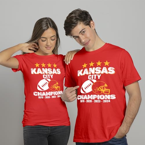 Kansas City Champions 2024 Mens T Shirt, Kansas Shirts for Men, Football Game Day Winners Top3