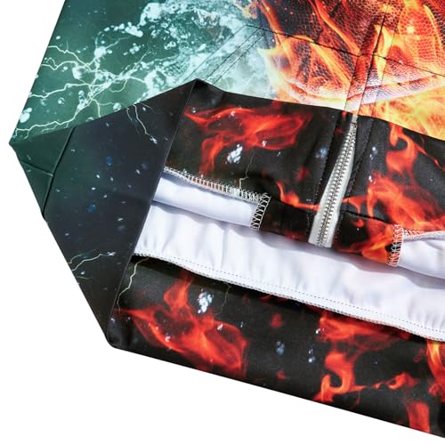 Idgreatim 6-14T Boys Zip Up Hoodies Kids 3D Graphic Hoody Sweatshirt Zipper Pullover with Pockets