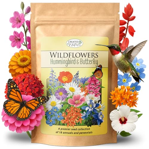 Created By Nature Hummingbird & Butterfly Wildflower Seed Mix, 18