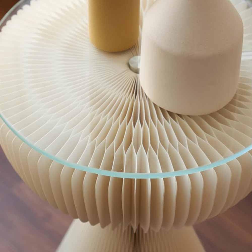 TORSJÖ トールショー コーヒーテーブル, ゴールド調/ガラス, 88 cm