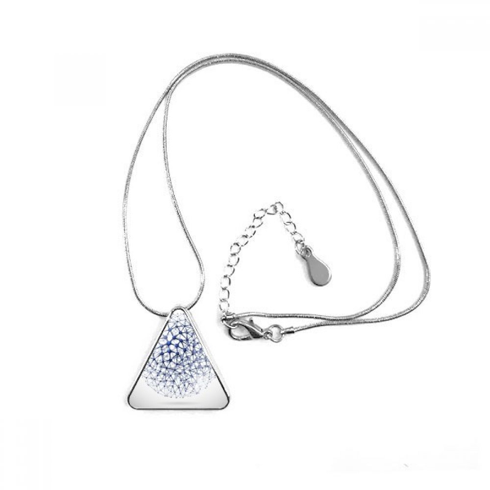 Collier pendentif en forme de triangle physique atomique 3D - 3